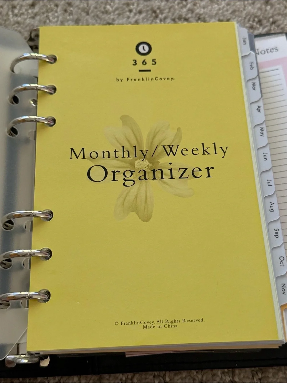 Franklin Covey 365 Pink Compact Planner 5.5”x 7.5” Magnetic Closure 1 inch READ